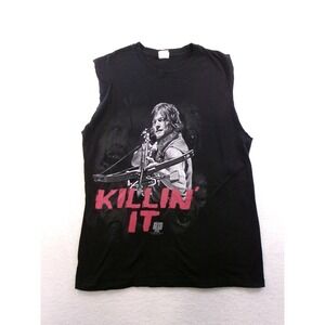 Keya The Walking Dead Muscle Tee Mens Large Black Daryl Dixon Killin It